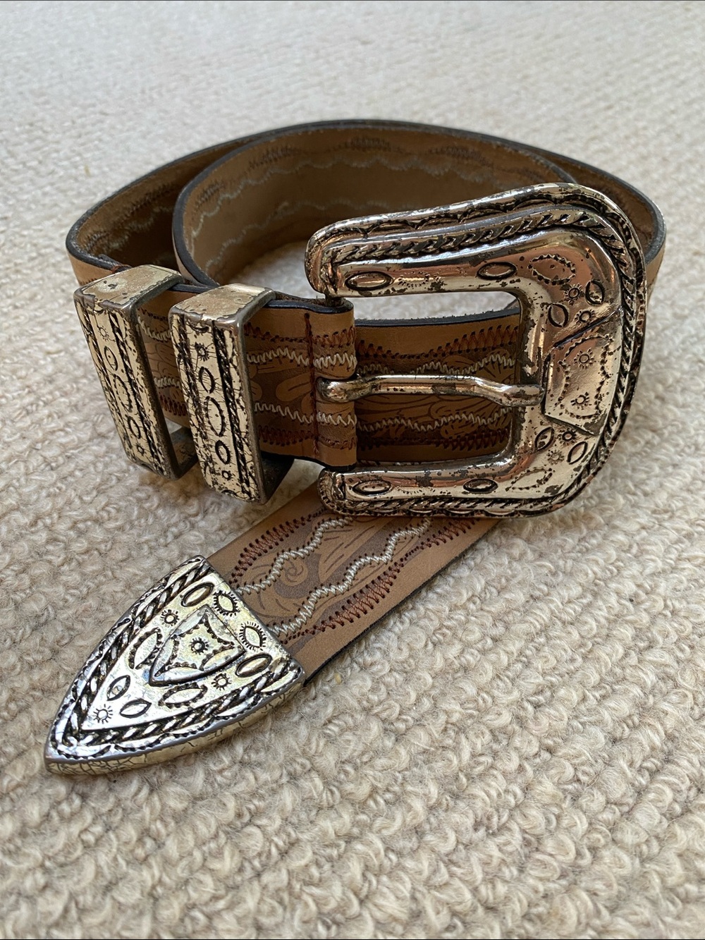 Doppia Vita Leather Belt from Italy